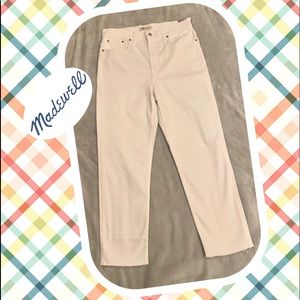 Madewell The Perfect Vintage Crop Jean W 31 White